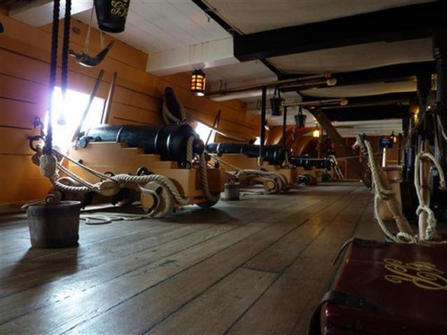 Cañones del HMS Victory
