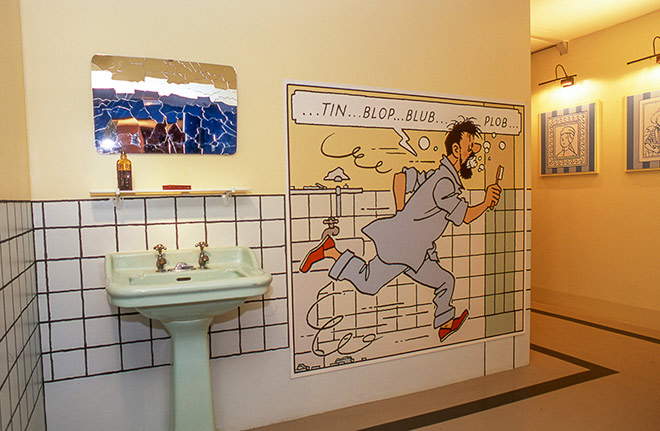 Tintin en el chateau de Cheverny