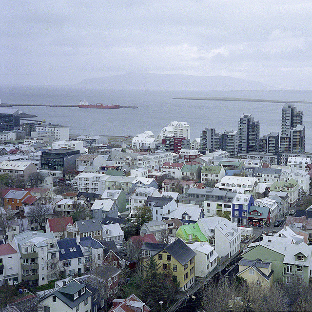 Vistas de Reykjavik desde su catedral