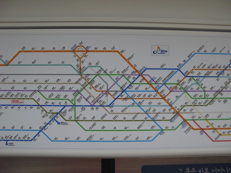 Plano del metro de Seúl