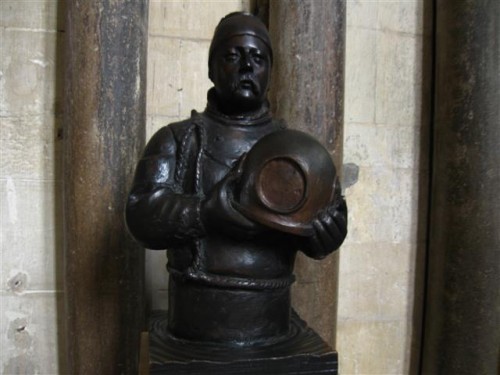 Busto de William Walker en la Catedral de Winchester