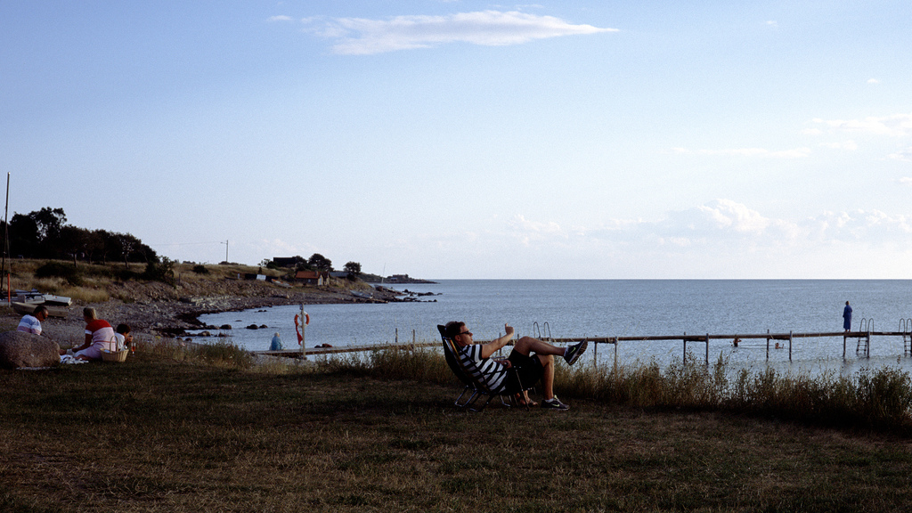 Viendo atardecer en las playas de Öland