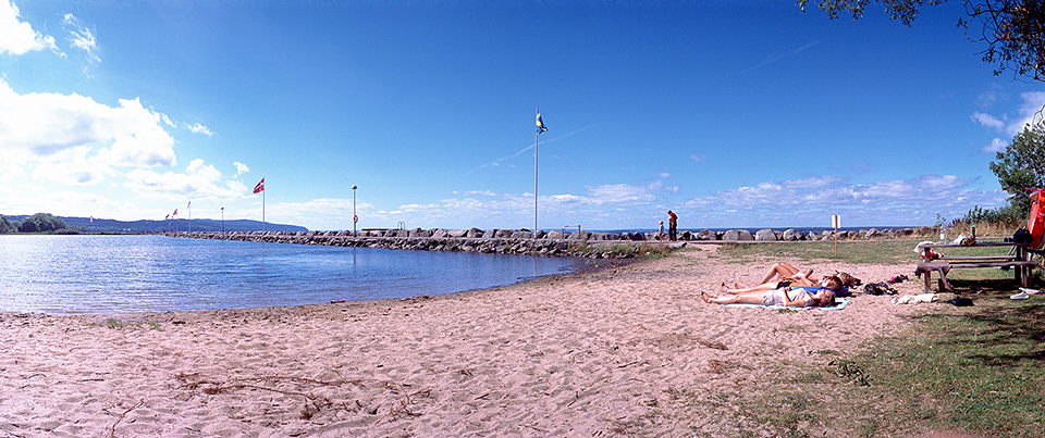 Playa del lago Vättern, en Gränna