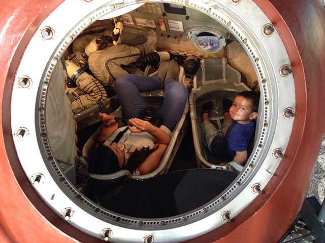 Interior de la Soyuz de la Ciudad del Espacio