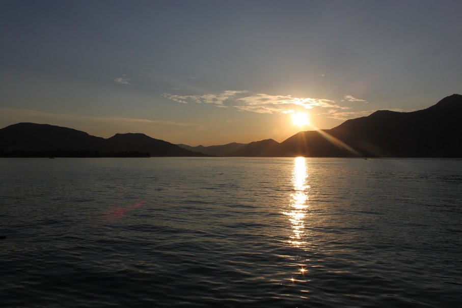 Puesta de sol en el Lago Iseo