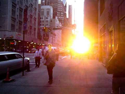 Cuando el sol cae sobre Manhattan