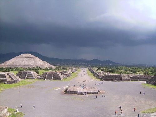 Teotihuacán desde la pirámide de la Luna