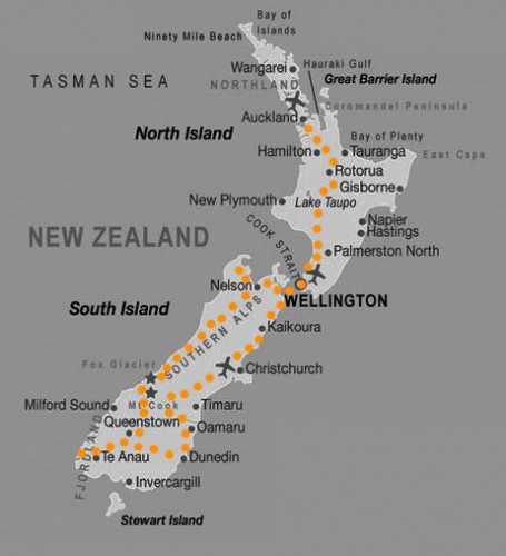 Ruta por Nueva Zelanda