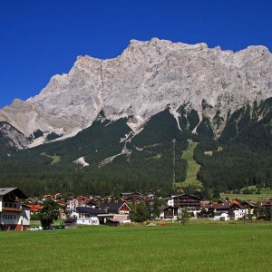 El Zugspitze la montaña más alta de Alemania
