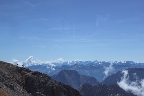 Escaladores en el Zugspitze